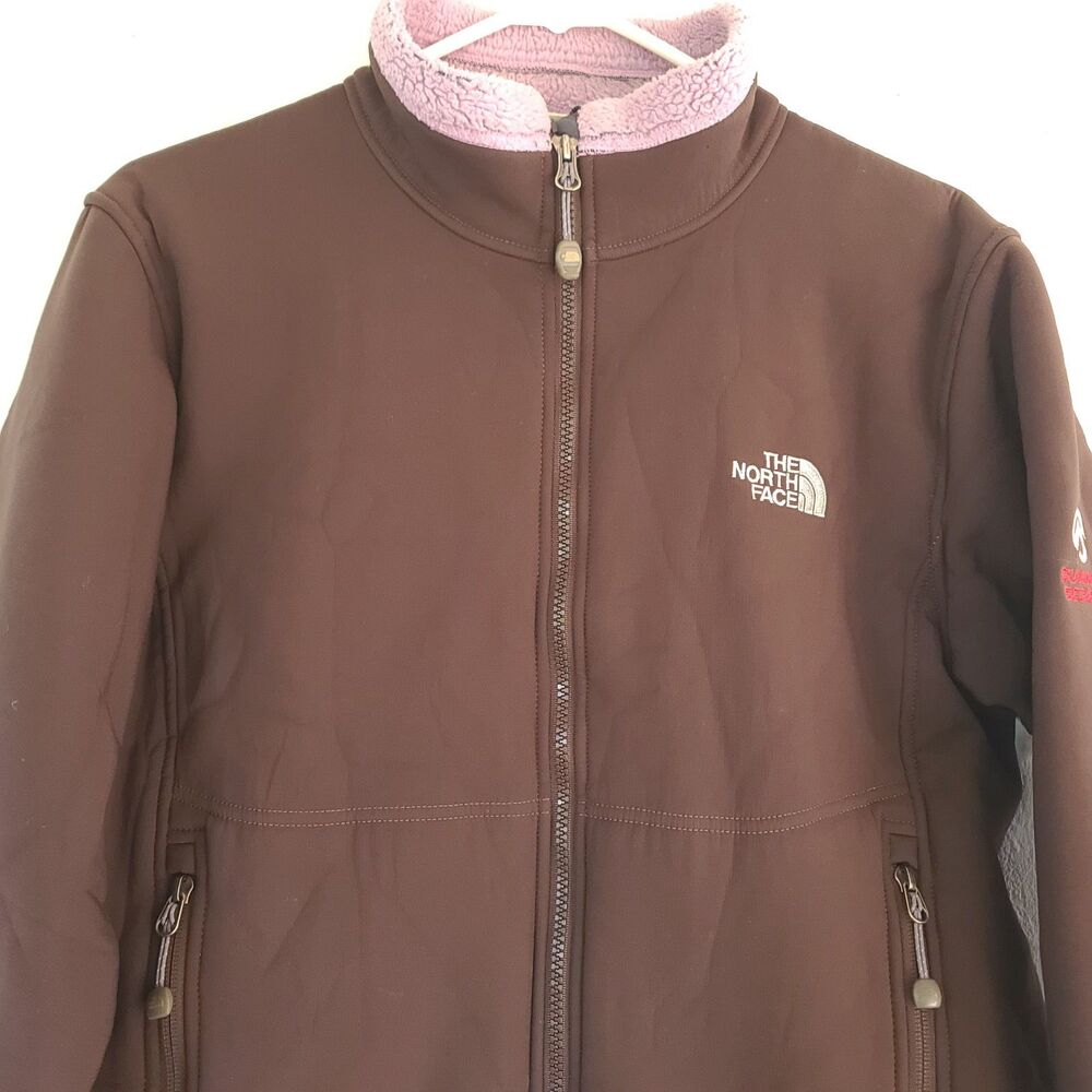 The North Face Summit Series Polartec Brown Teal Soft Shell Jacket Women’s Sz LG - Picture 2 of 16